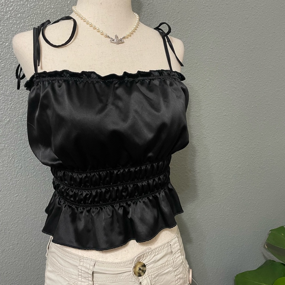 Zara satin going out top